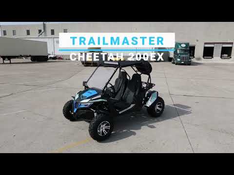 
            
                Load and play video in Gallery viewer, Cheetah 200X Go Kart CVT Automatic with Reverse, Alloy Wheels, Windshield
            
        