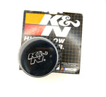 Genuine K&N Air Filter, with Embossed CHROME-TOP for Mikuni VM22 Wire Mesh High Flow Long Cone ID 42mm