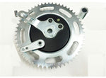 5" Minibike Drum Brake/Sprocket Assembly, #40/41/420 Chain Size, 54T - for American Racer 215 and Little BadAss Minichopper