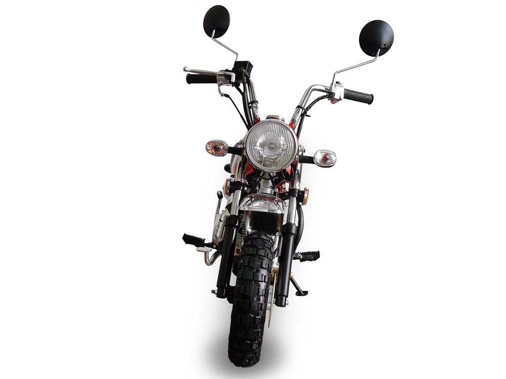 Leo 125cc Retro Motorcycle, 4-speed semi-automatic, 8 inch wheels