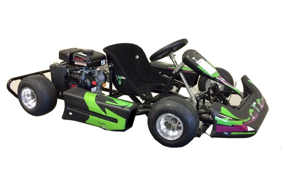 
            
                Load image into Gallery viewer, Voodoo VK1 Kid Race Go Kart | Gas Engine, 3hp, Ages 5-8
            
        